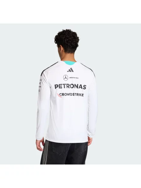 MERCEDES AMG PETRONAS FORMULA 1 TEAM DRIVER JERSEY LONGSLEEVE biała