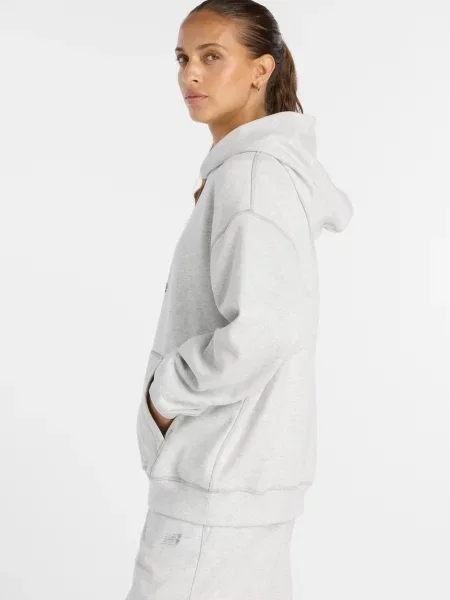 Махровая спортивная кофта New Balance серая