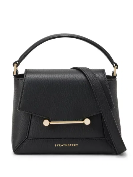 Geanta de piele Strathberry din piele negru