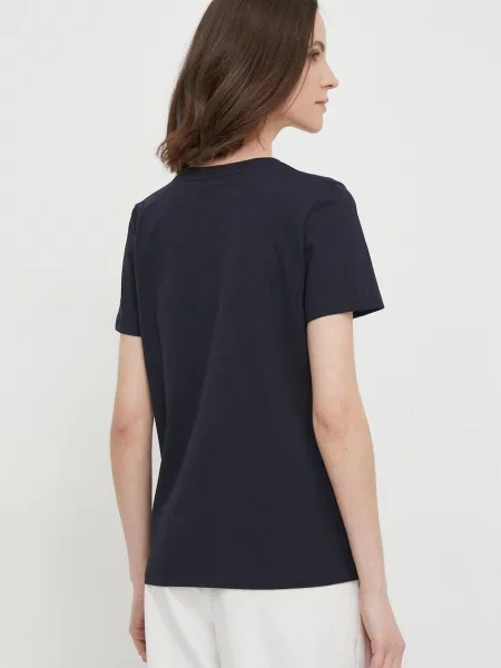 Tommy Hilfiger T-Shirt Heritage C-Nk Granatowy niebieska