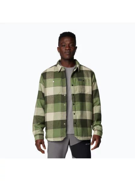 Férfi ing Columbia Windward II canteen multi windowpane check Windward II zöld