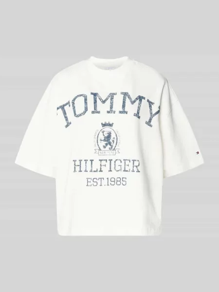 T-shirt o kroju relaxed fit z czystej bawełny Tommy Hilfiger