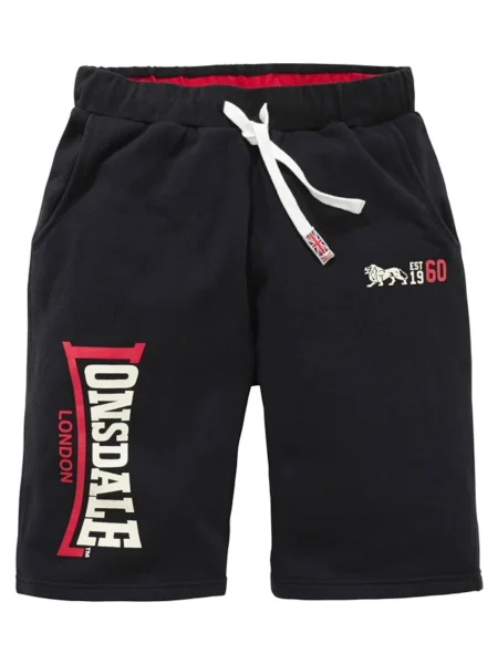 LONSDALE Hlače kremna / rdeča črna