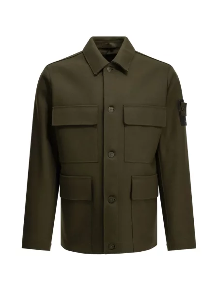 Geacă Stone Island cu strasuri verde