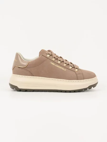Karl Lagerfeld sneakers din piele KAPRI LUG bej