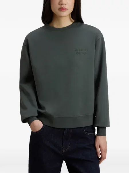 Hanorac Woolrich cu decolteu rotund verde