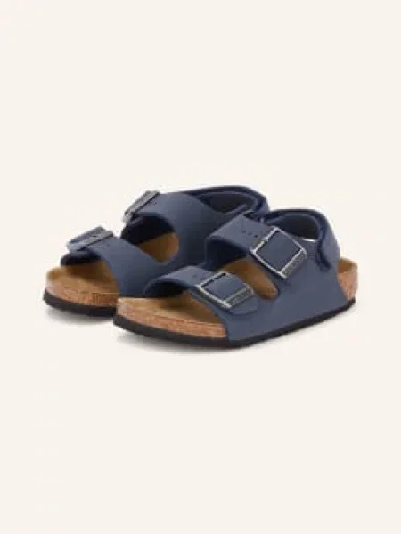 Birkenstock Sandály Milano As tmavě / stříbrná modrá