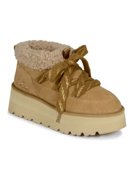 Škornji Karl Lagerfeld rjava