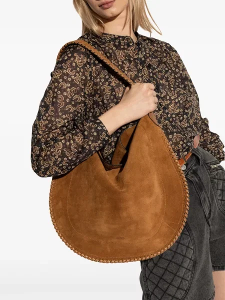 Iš natūralios odos glaustinukė Isabel Marant ruda