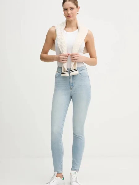Kavbojke Calvin Klein Jeans modra