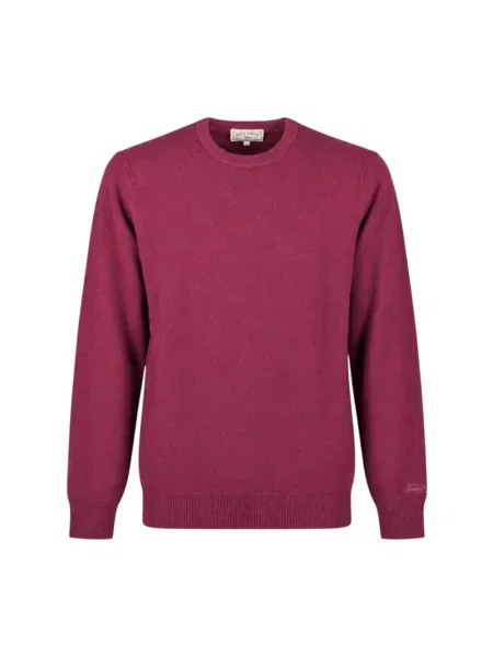 Sweter Mc2 Saint Barth wełniany fioletowy