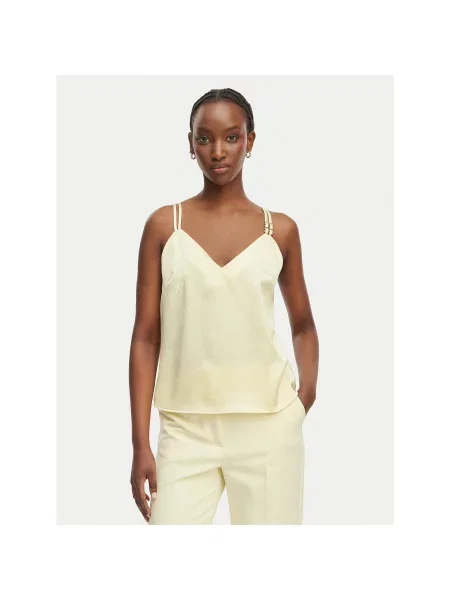 Morgan Τοπ Regular Fit κίτρινο