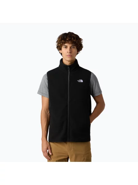 Vestă pentru bărbați The North Face Glacier Fleece black negru