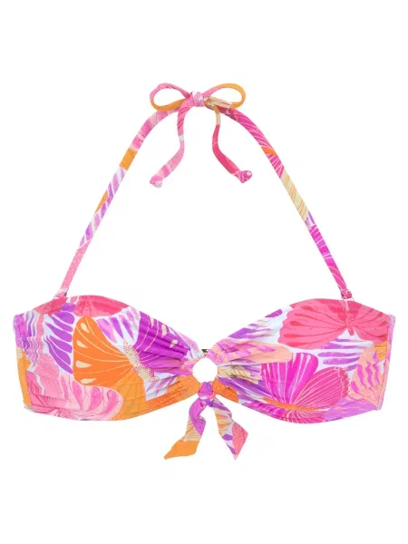 SUNSEEKER Sutien costum de baie lila / portocaliu / roz alb