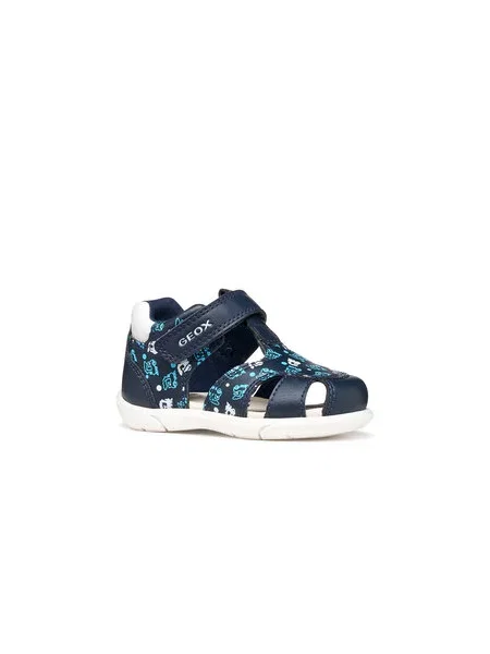 Sandále Geox B Sandal Zapito Boy Tmavomodrá