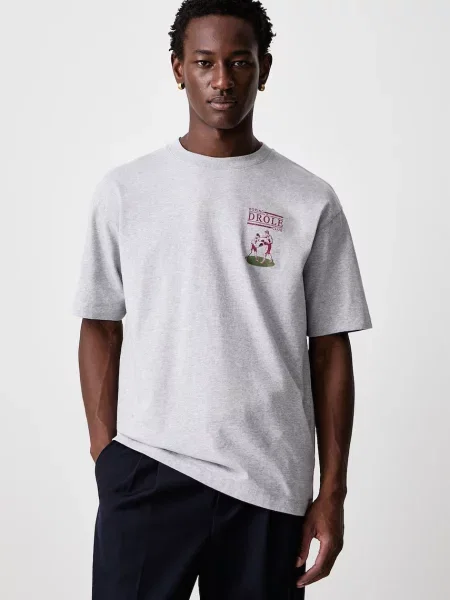 Drôle de Monsieur T-shirt szara