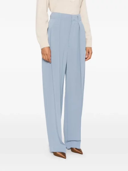 Pantaloni Victoria Beckham albastru