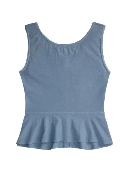 Top Ralph Lauren Rrl cu volane albastru