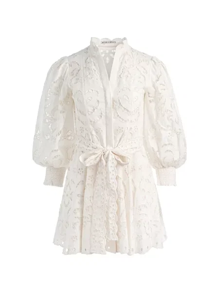 Rochie mini Alice + Olivia cu broderie