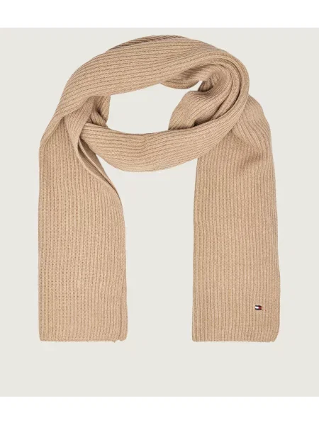 Tommy Hilfiger Șal cu adaos de cașmir bej