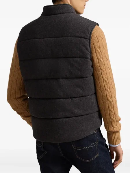Șapcă Polo Ralph Lauren cu două rânduri de nasturi de in în carouri albastru
