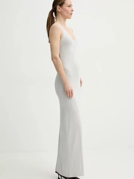 Remain sukienka maxi dopasowana szary