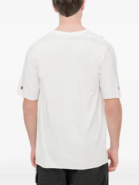 Tricou 69 By Isaac Sellam cu decolteu rotund alb
