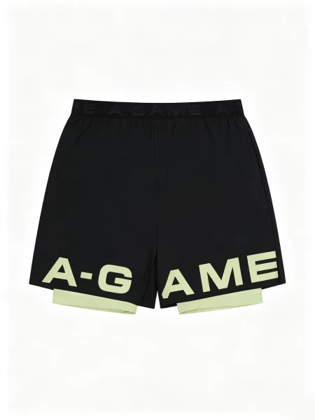 A-Game Pantaloni sport Dual' negru