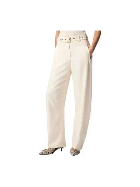PINKO Pantaloni LEXY alb natural bej