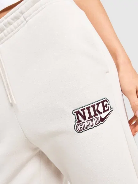 Nike Spodnie W Nsw Flc Hr Pant Wide 2 beżowe