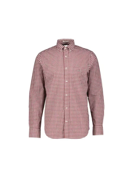 GANT Cămașă roșu bordeaux / roșu amestecat / natural alb