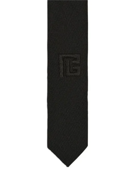Cravată Balmain de lână negru
