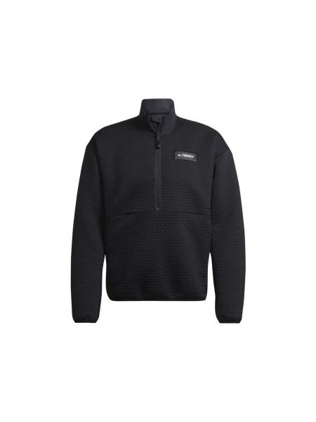 Geacă Adidas din fleece negru