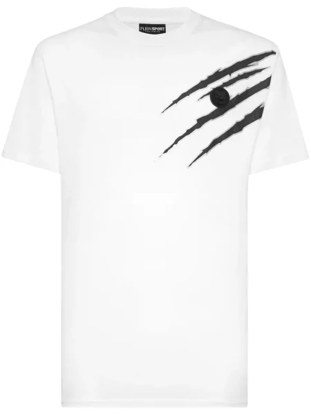 Tricou Plein Sport cu imagine alb