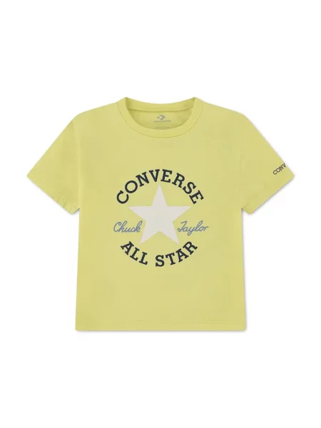 Converse tričko detské s bavlnou zelená