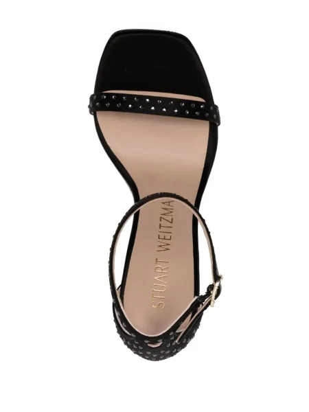 Sandale Stuart Weitzman s punim potplatom sa šiljcima crna