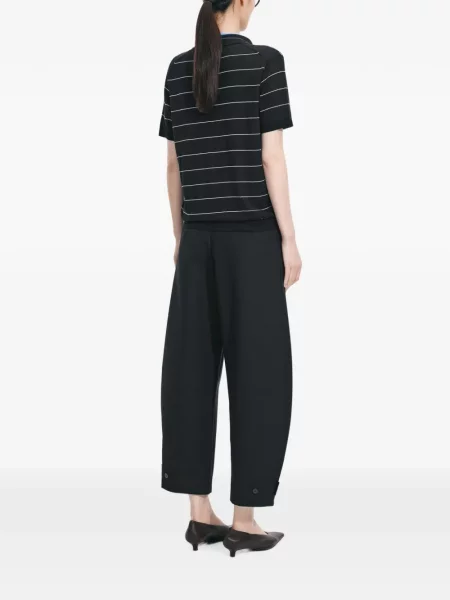 Gulerat tricou polo Jnby negru