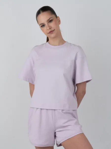 Футболка Elegante лавандовий бавовна/еластан