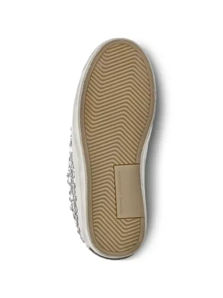 Křišťálové tenisky Crime London bílé