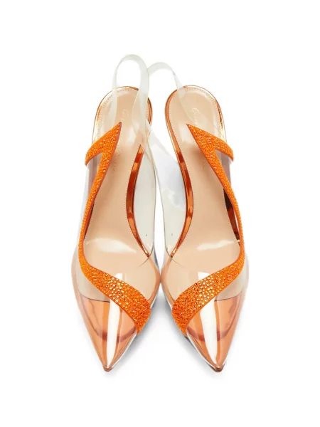 Pantofi cu toc Gianvito Rossi portocaliu