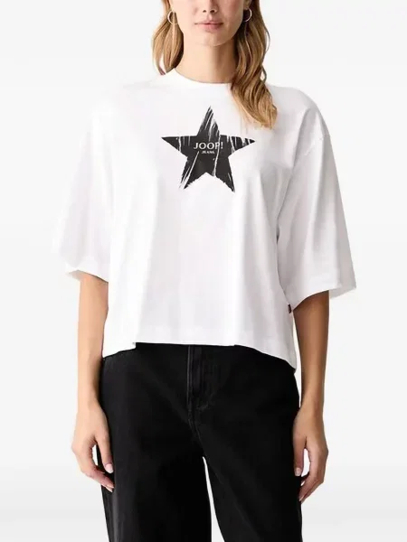 Tricou Joop! cu imagine alb