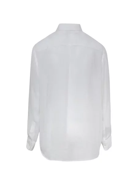 Lung cămașă Comme Des Garçons cu volane alb
