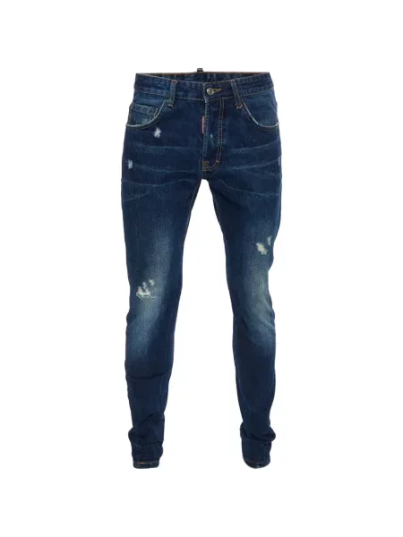 Traperice Dsquared2 s izlizanim efektom plava