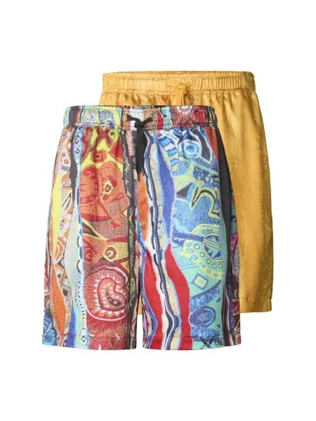 Colucci Kalhoty modrá / světlemodrá / hořčicová červená