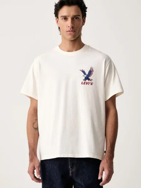 Levi's T-shirt basic RELAXED FIT TEE beżowa