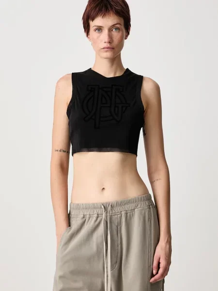 Jean Paul GAULTIER JPG Logo crop top pentru femei