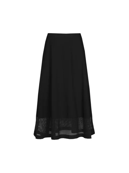 Midi spódnica midi Marie Méro z siateczką czarna