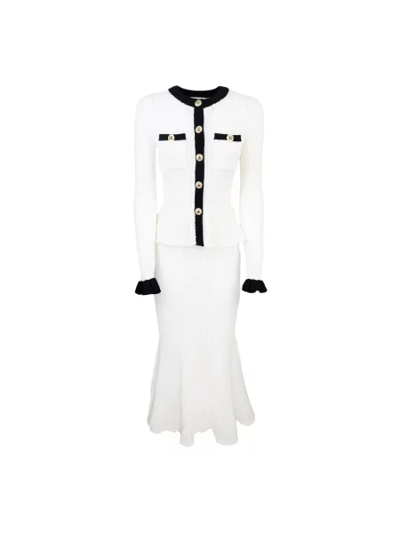 Kardigan Self-portrait biały