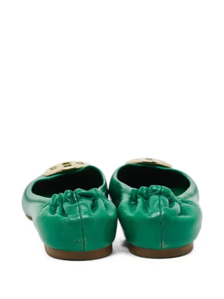 Balerini Tory Burch cu autograf verde