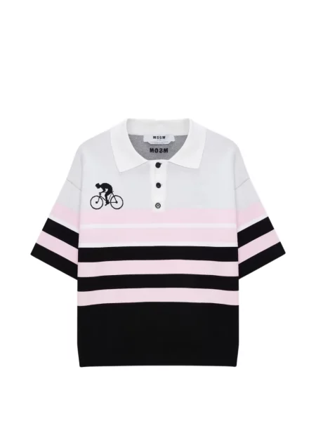 Pruhované polotričko Msgm černé